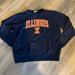 University of Illinois Pull Over Sweatshirt